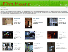 Tablet Screenshot of concepts.ledstuff.co.nz